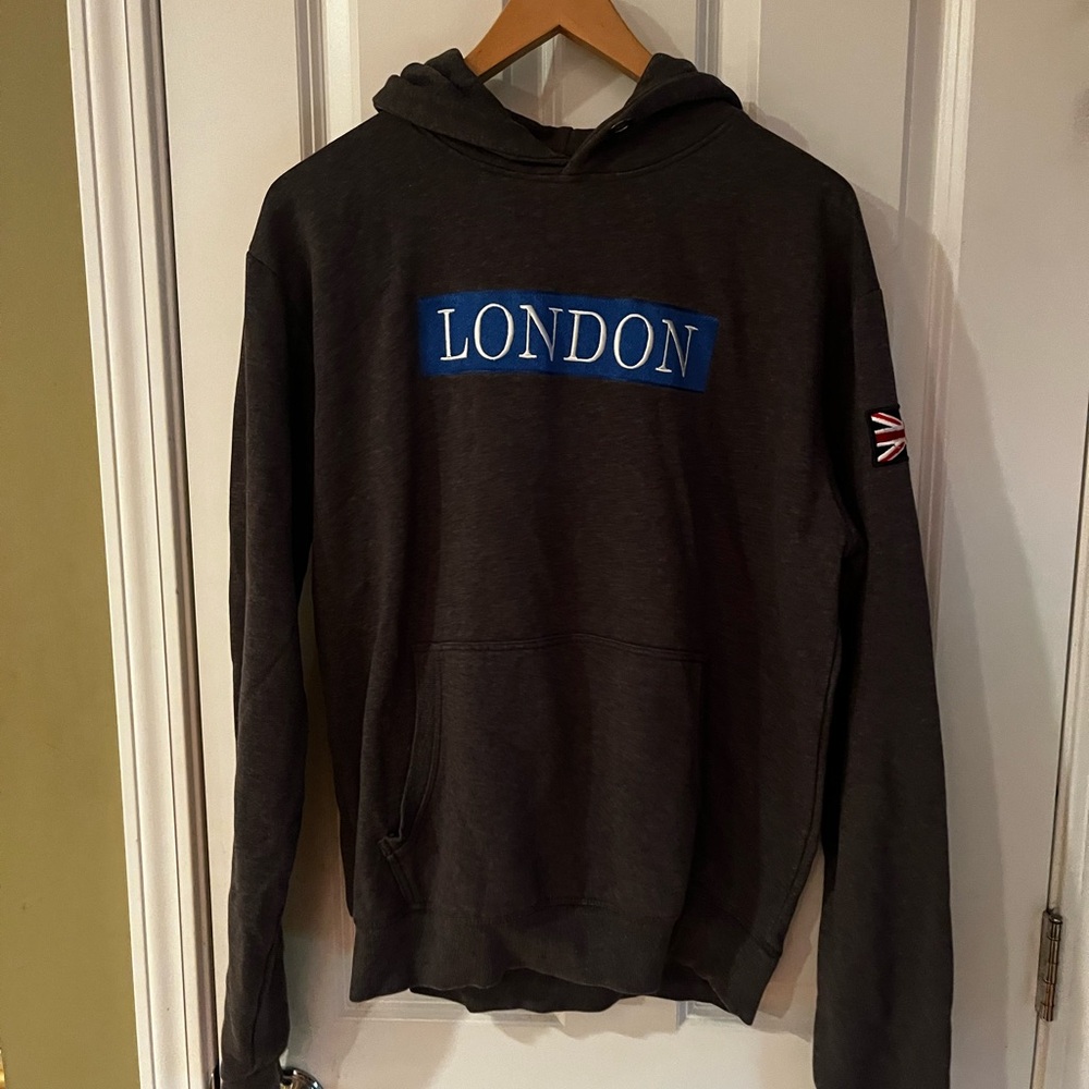 London Graphic Hoodie - Charcoal